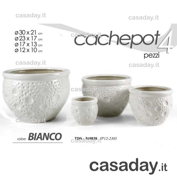 PORTAVASI CERAMICA PZ.3 ASSORTITI 